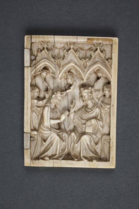 Wing, right (fragment of a diptych), 1 register, 3 arches across (plaquette; frise d'arcatures) (Front)