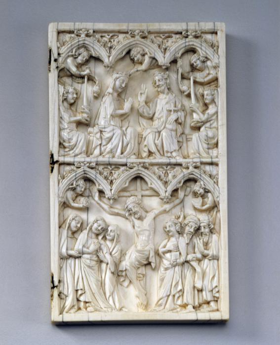 Diptych, 2 registers, 3 arches across (frise d'arcatures) (Wing, right)