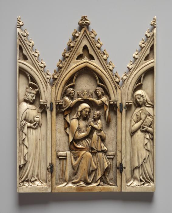 Gabled triptych, 1 register, with arches (Front)