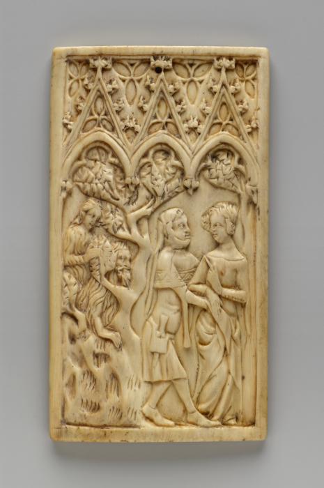 Writing tablet (tablettes à écrire), 1 register, 3 arches across (plaquette, frise d'arcatures) (Front)