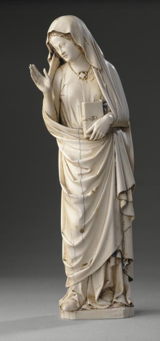 Statuette (part of a group); also known as Garnier Virgin (Vierge Garnier) (Front)