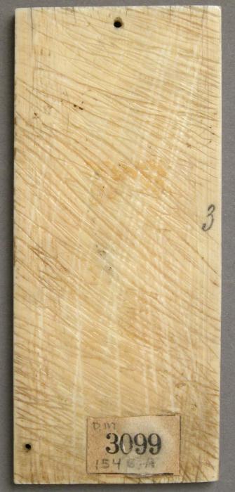 Panel (part of a casket), 1 register, 1 ogee arch across (plaquette; coffret) (Back)
