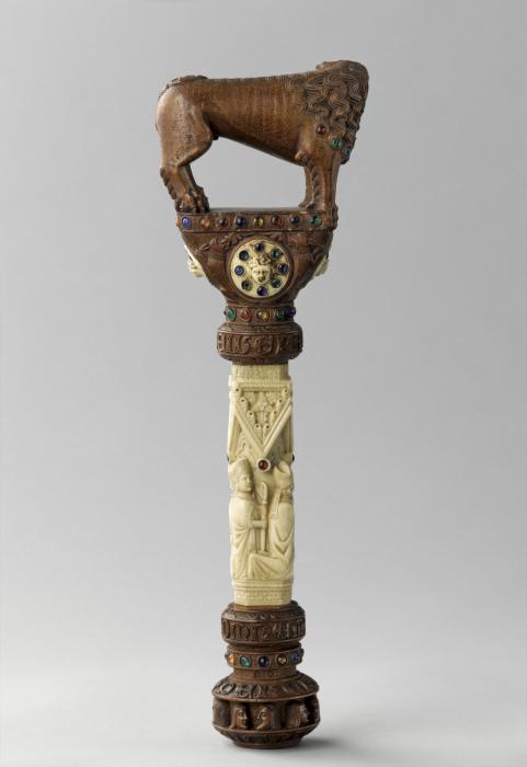 Pastoral staff or crozier; known as Tau Soltykoff (Back)