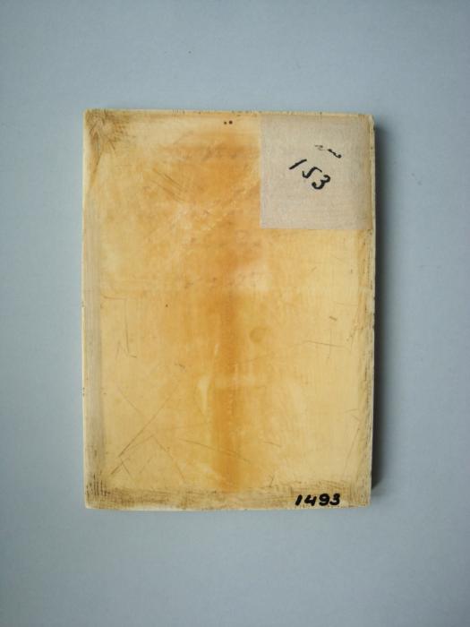 Wing, right (fragment of a diptych), 1 register, 3 arches across (frise d'arcatures; plaquette) (Back)