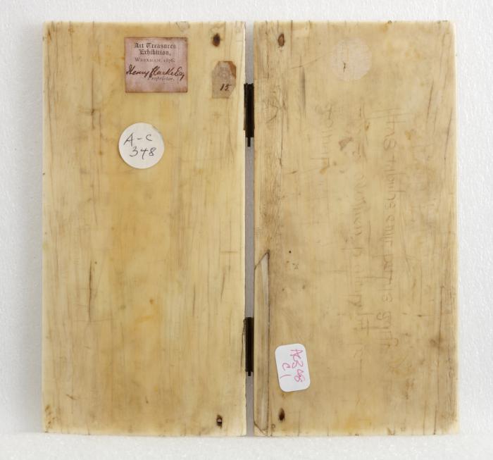 Diptych, 2 registers, 3 arches across (frise d'arcatures) (Back)