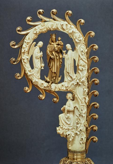 Head of crozier (crosse); crozier of bishop Konrad Martin (Front)