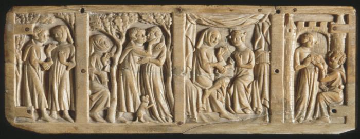 Back panel (fragment of a casket; coffret) (Front)
