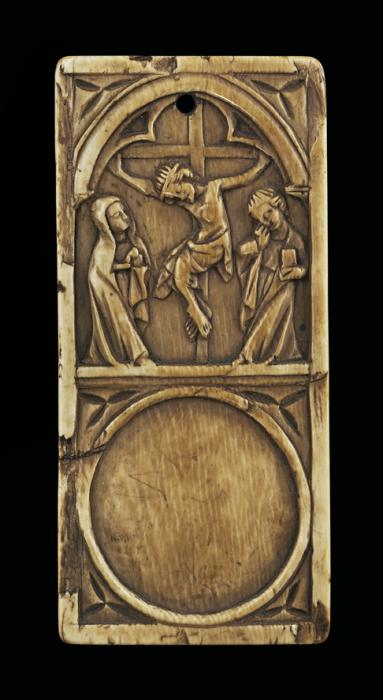Writing tablet, 2 registers, 1 arch across (tablette à écrire) (Front)