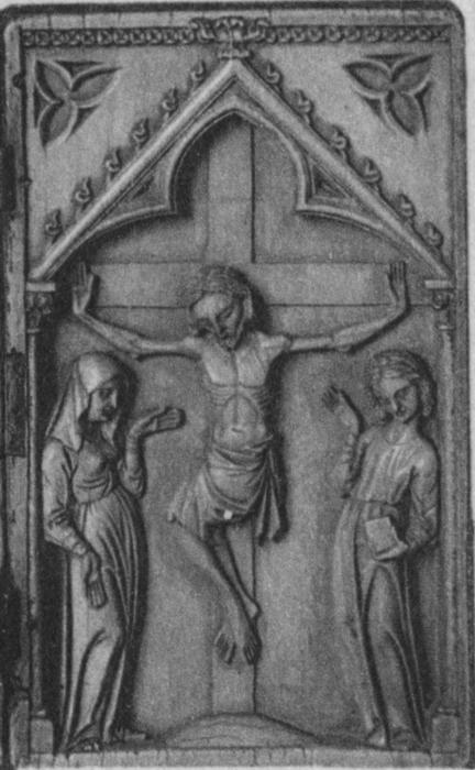 Diptych, 1 register, 1 arch across (plaquettes; colonnettes) (Wing, right)