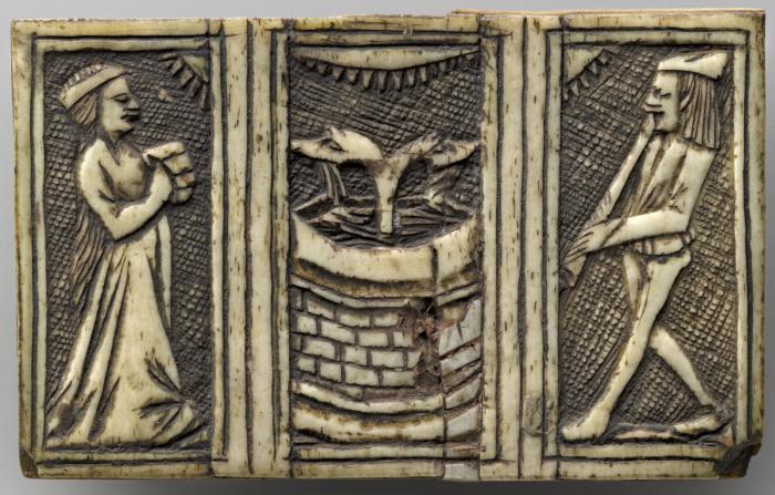 Panel (fragment of a box), 1 register (Front)