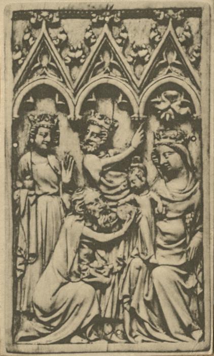 Writing tablet or lid of a weights and scale box, 1 register, 3 arches across (frise d'arcatures; plaquette; tablette à écrire) (Front)