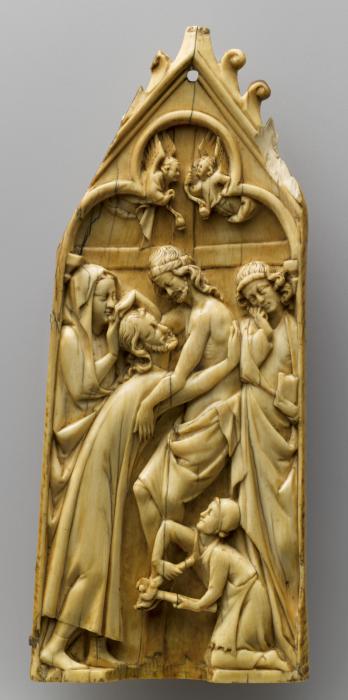 Gabled panel (fragment of a diptych or polyptych) (Front)