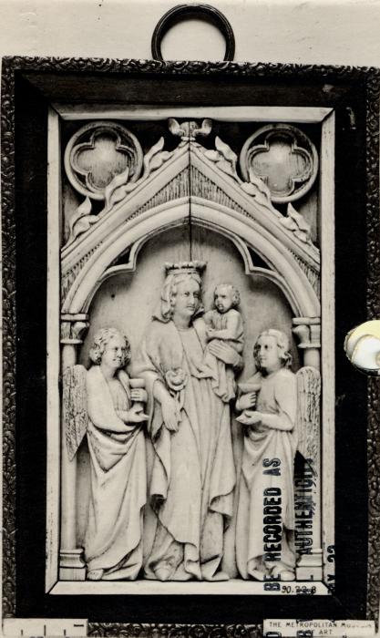 Panel, 1 register, 1 arch across (plaquette; colonnettes) (Front)