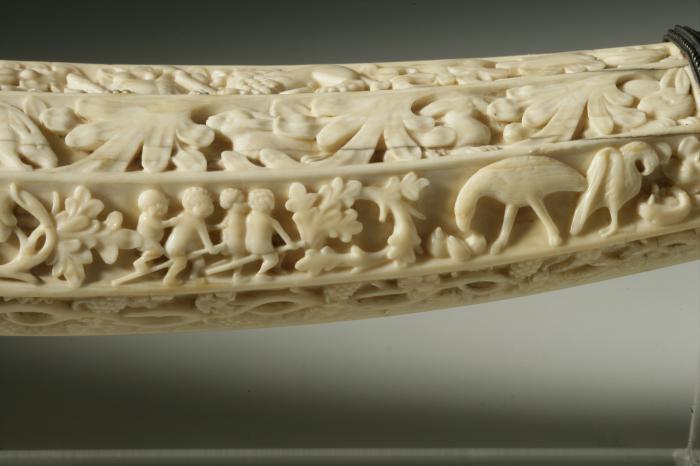 Hunting horn (oliphant) (Detail, side 2)
