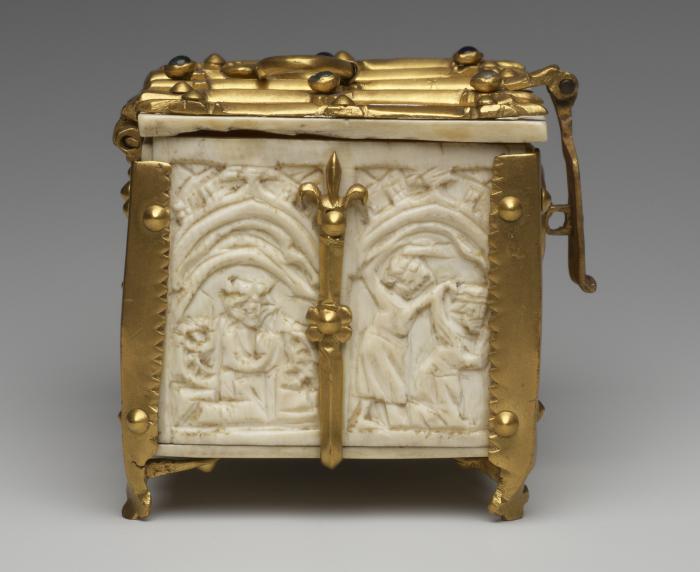 Casket (coffret; frise d'arcatures) (End, left)