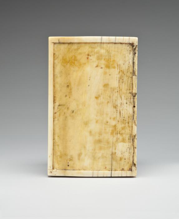 Writing tablet, 1 register, 1 arch across (plaquette) (Back)