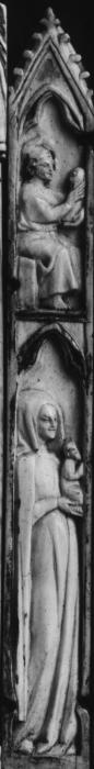 Gabled polyptych (tabernacle; colonnettes)