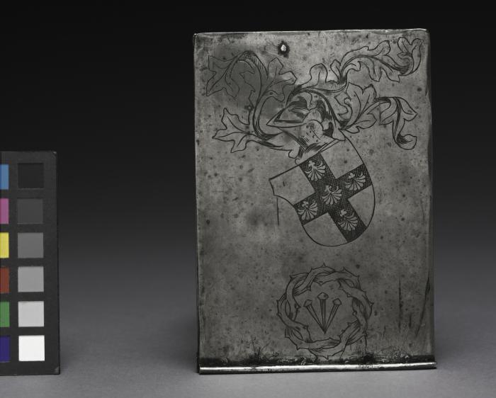 Panel, 1 register (plaquette) (Back)