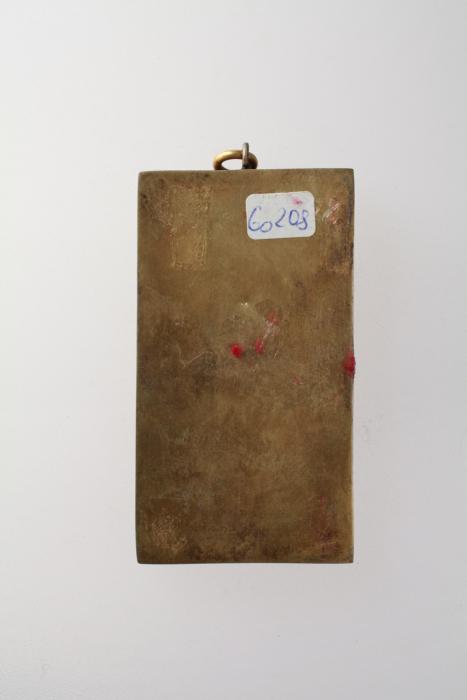 Panel, 1 register, 3 arches across (plaquette; frise d'arcatures) (Back)