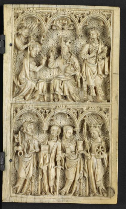 Diptych, 2 registers, 3 arches across (frise d'arcatures) (Wing, right)