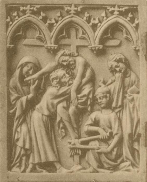 Diptych, 1 register, 3 arches across (plaquettes; frise d'arcatures) (Wing, left)