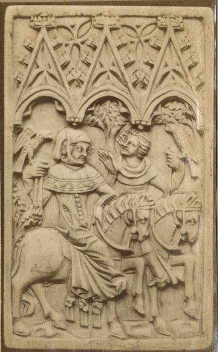 Writing tablet, 1 register, 3 arches across (tablette à écrire; frise d'arcatures) (Front)