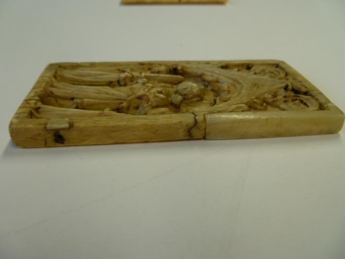 Wing, left (fragment of a diptych), 1 register, 1 arch across (plaquette) (Side)