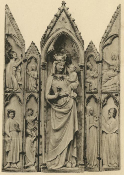 Gabled polyptych (tabernacle; colonnettes) (Front)
