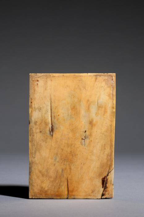 Panel (fragment), 1 register, 3 arches across (frise d'arcatures; plaquette) (Back)
