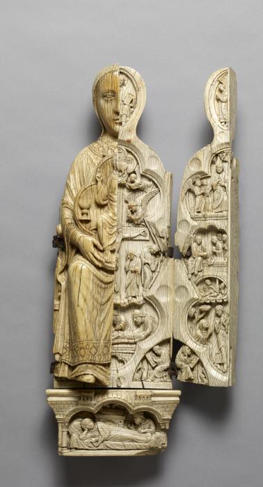 Opening Virgin triptych (Vierge ouvrante); Boubon Virgin (Vierge de Boubon) (Front)