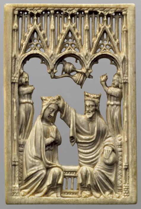 Openwork panel, 1 register, 3 arches across (plaquette ajourée; frise d'arcatures) (Front)