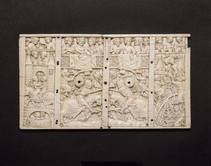 Lid (fragment of a casket), 1 register (coffret) (Front)