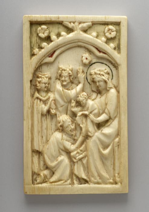 Writing tablet, 1 register, 1 arch across (plaquette; tablette à écrire) (Front)