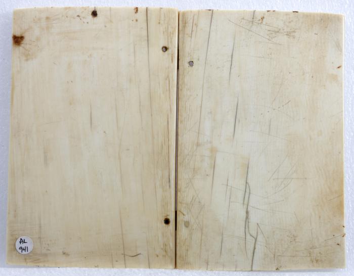 Diptych, 2 registers, 3 arches across (frise d'arcatures) (Back)