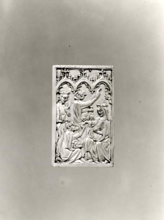 Double-sided panel, 1 register, 3 arches across (plaquette, frise d'arcatures) (Side 1)