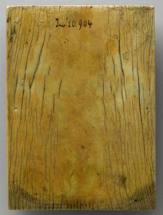 Wing, right (part of a diptych), 1 register, 3 arches across (frise d'arcatures) (Back)