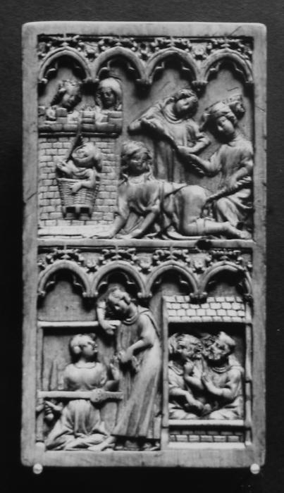 Writing tablet (tablette à écrire), 2 registers, 4 arches across (frise d'arcatures) (Front)