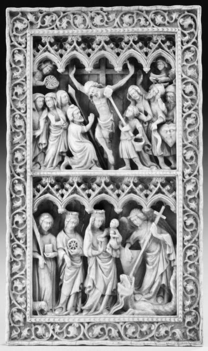 Panel, 2 registers, 5 arches across (plaquette; frise d'arcatures) (Front)