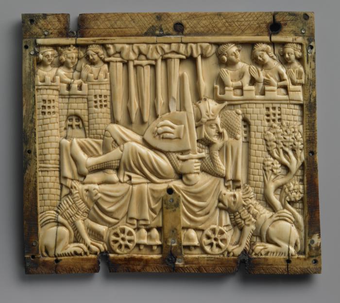 Side panel, 1 register (fragment of a casket; coffret) (Front)