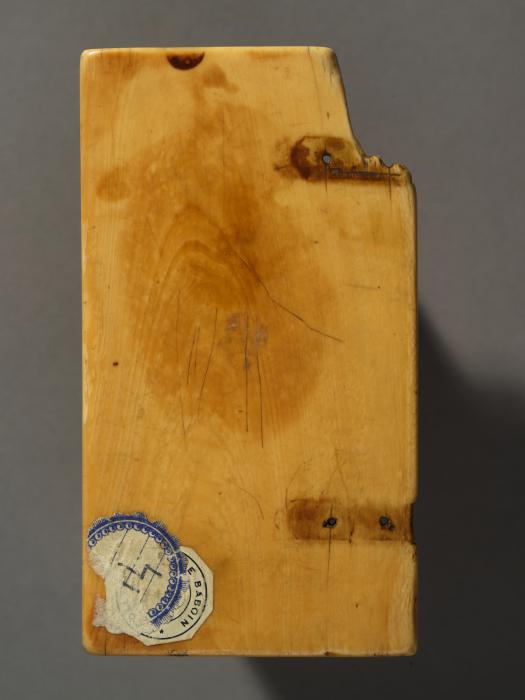 Wing, right (fragment of a diptych), 2 register, 3 arches across (frise d'arcatures) (Back)
