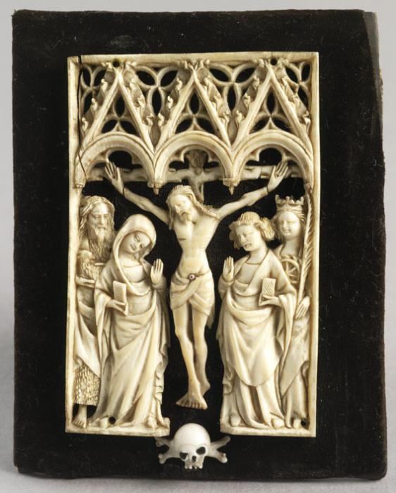 Openwork panel, 1 register, 3 arches across (plaque ajourée; frise d'arcatures) (Front)