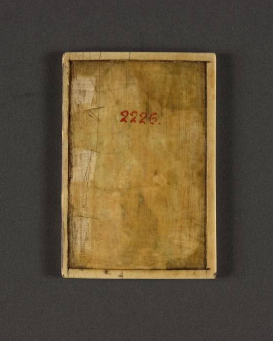 Writing tablet, 1 register, 3 arches across (frise d'arcatures; plaquette; tablette à écrire) (Back)