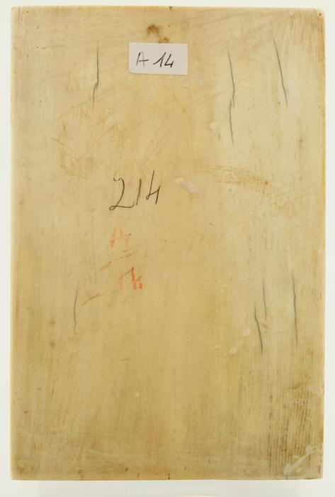 Diptych, 2 registers, 6 arches across (frise d'arcatures; colonnettes) (Back, wing, right)