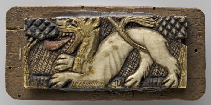 Panel (fragment of a box), 1 register (Front)