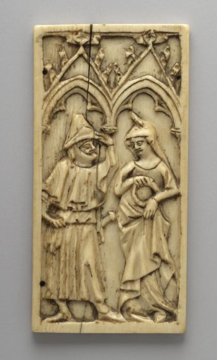 Writing tablet (tablette à écrire), 1 register, 2 arches across (plaquette; frise d'arcatures) (Front)