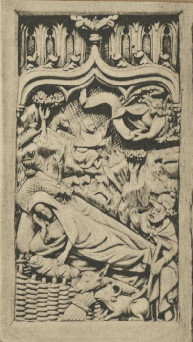 Panel, 1 register, 1 ogee arch across (plaquette) (Front)