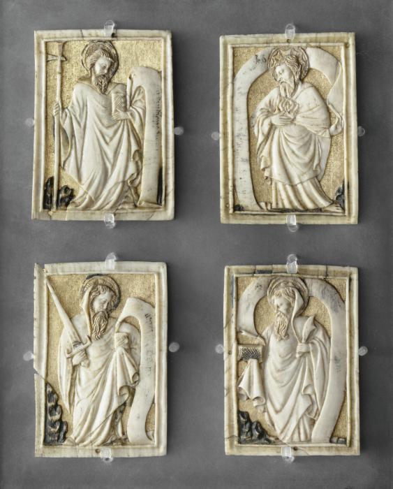 Openwork panels (fragments of a casket or larger panel, 1 register (plaquettes ajourées; coffret) (Front)