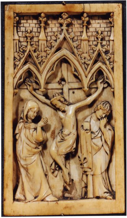 Panel, 1 register, 3 arches across (plaquette; frise d'arcatures) (Front)