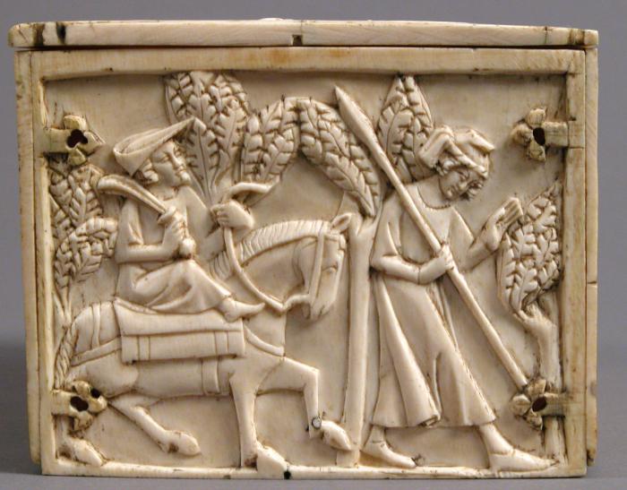 Casket, with arches (coffret; frise d'arcatures) (End, right)