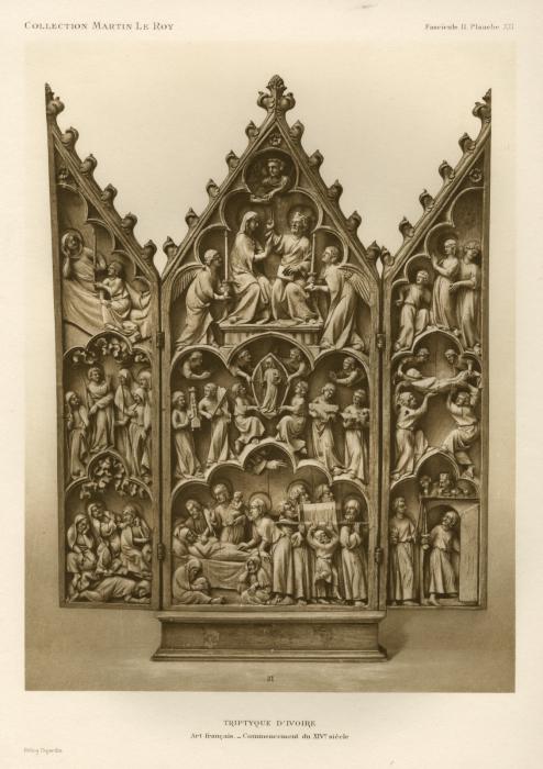 Gabled triptych, 3 registers (tabernacle) (Front)